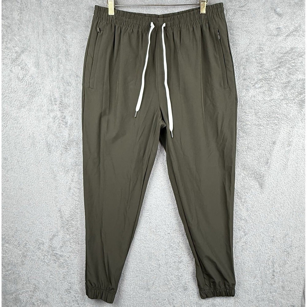 COVE Joggers Mens XL Olive Green Active Pants Stretch Casual Travel Athleisure